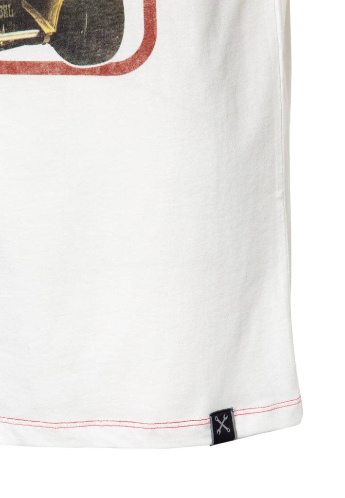 Queen Kerosin Kontrast T-Shirt «Custom 73» Blitzverkäufe