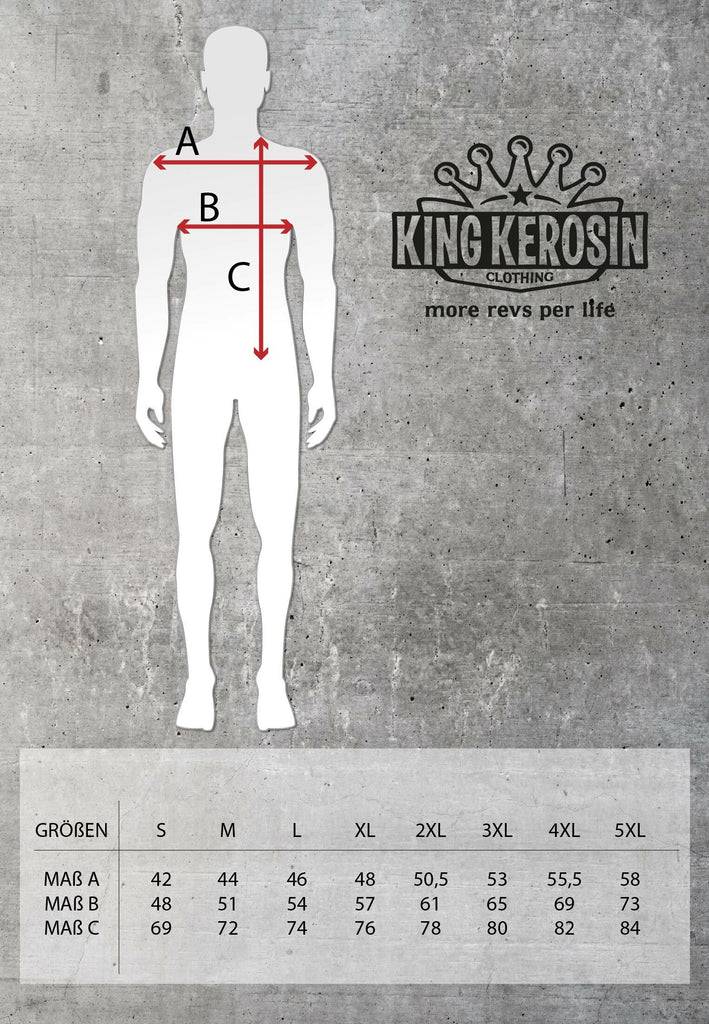 Queen Kerosin Kontrast T-Shirt «Custom 73» Blitzverkäufe