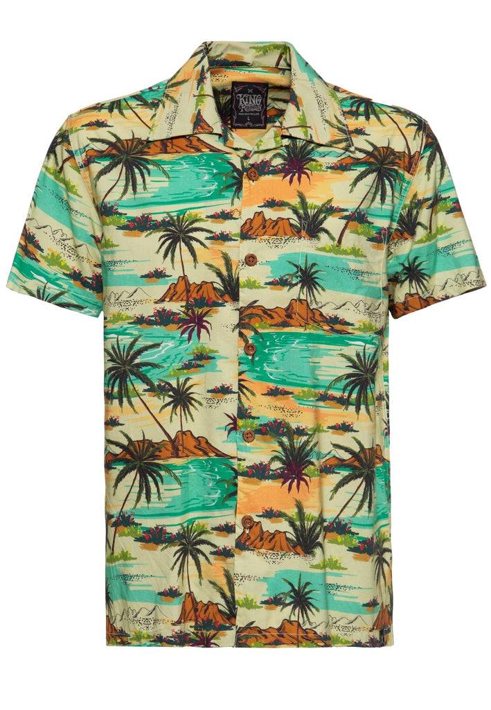 Queen Kerosin Hawaii Hemd «Tropical Sea»