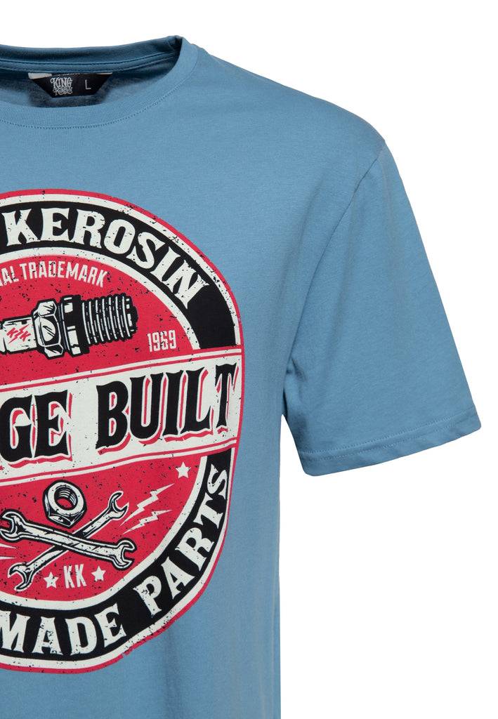 Queen Kerosin T-Shirt mit Frontprint «Garage Built» Neueste Mode