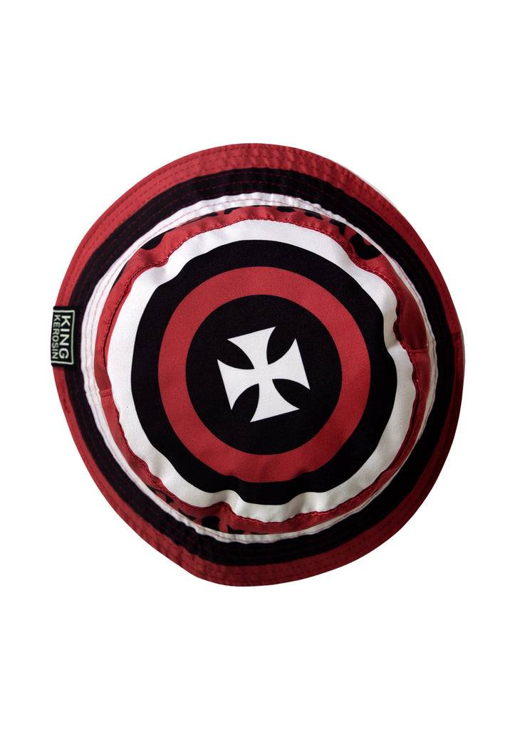 Queen Kerosin Bucket Hat «Red Baron» Tägliche Deals