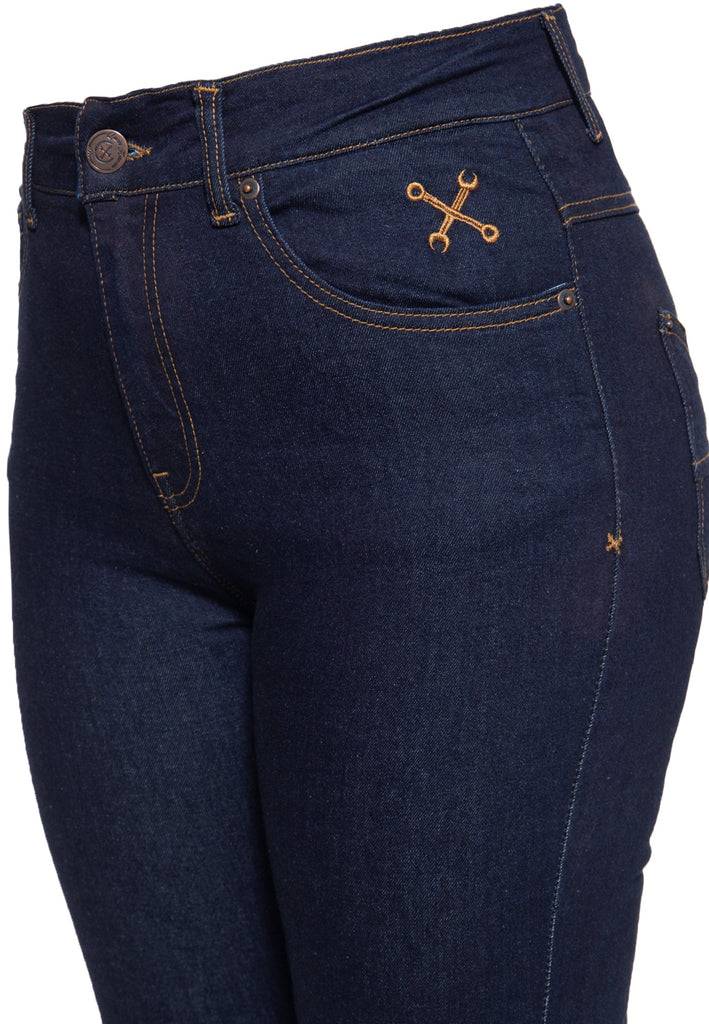 Queen Kerosin High Waist Slim Fit Jeans im 5-Pocket-Design «Betty» Riesige Ersparnisse
