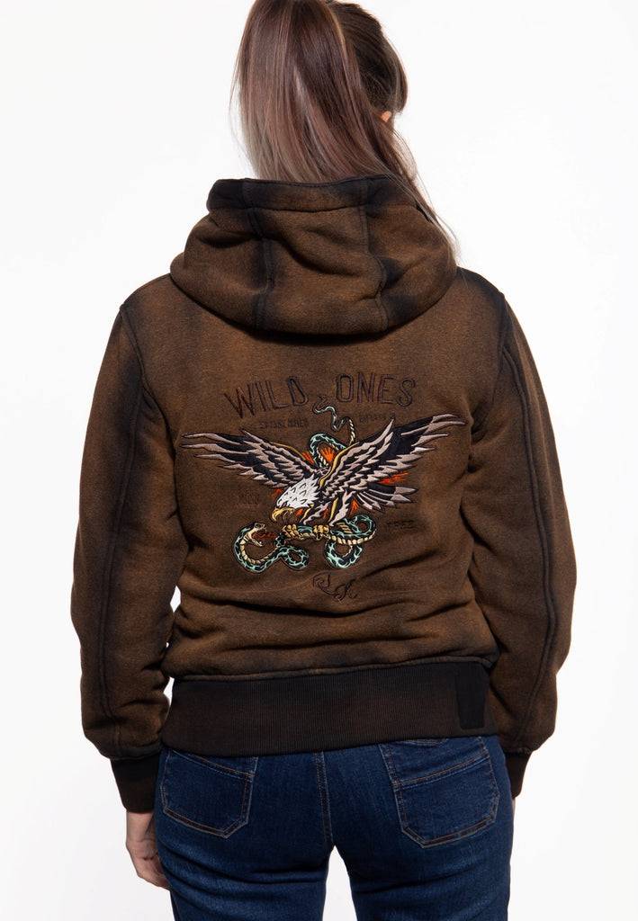 Queen Kerosin Sweatjacke mit Kapuze «Wild Ones» Bis zu 50% Rabatt