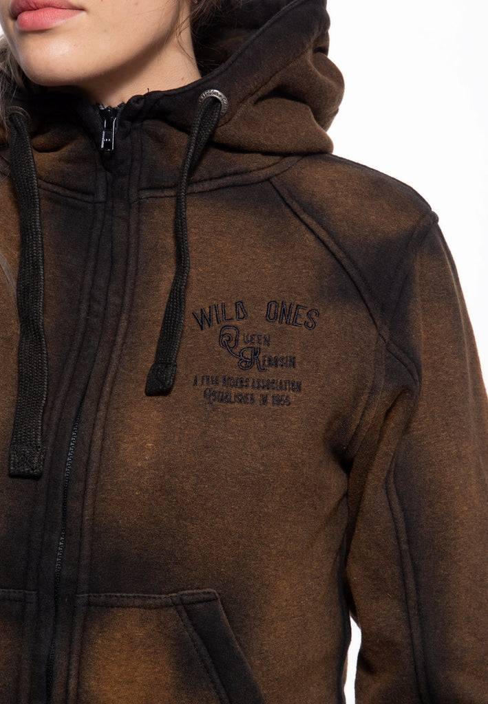 Queen Kerosin Sweatjacke mit Kapuze «Wild Ones» Bis zu 50% Rabatt