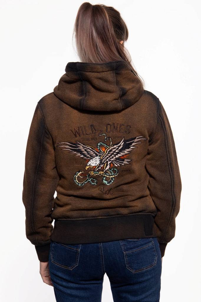 Queen Kerosin Sweatjacke «Wild Ones Ride Free» Bis zu 60% Rabatt