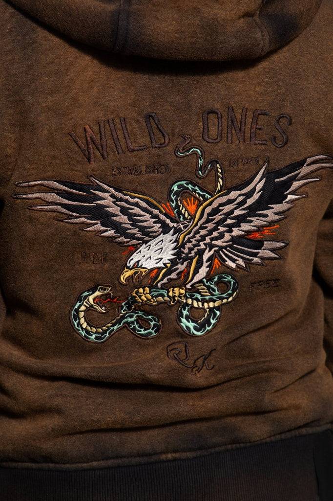 Queen Kerosin Sweatjacke «Wild Ones Ride Free» Bis zu 60% Rabatt