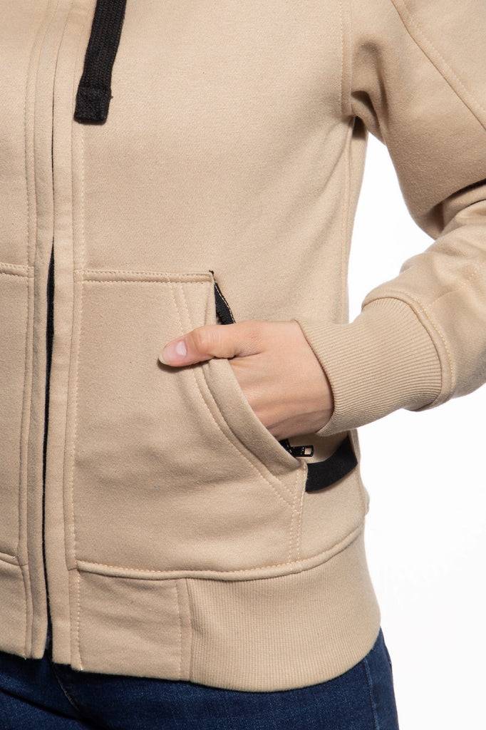 Queen Kerosin Sweatjacke mit separatem Softshell-Innenfutter «QK Heart» Nur für heute