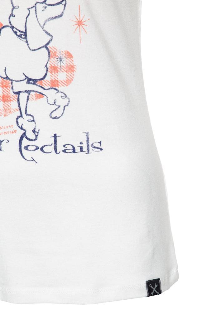 Queen Kerosin Slim Fit T-Shirt mit Frontprint «Poodle» Riesige Rabatte