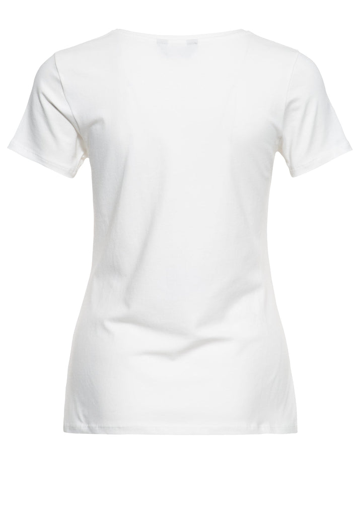 Queen Kerosin Slim Fit T-Shirt mit Retro-Print «All night long» 50% Rabatt mit kostenlosem Versand