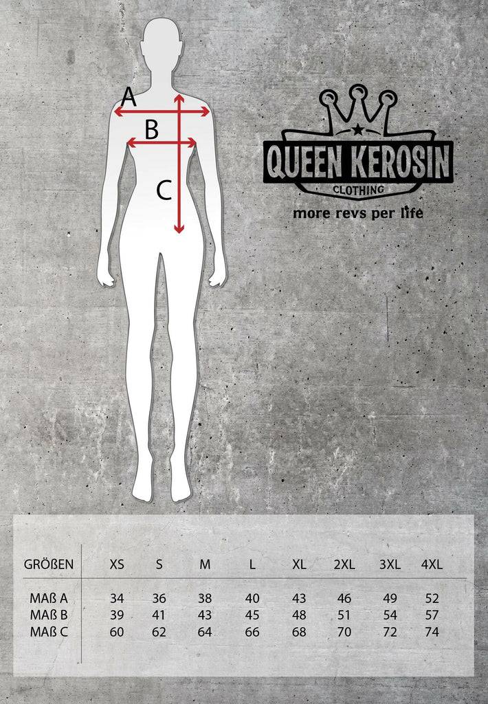 Queen Kerosin Print T-Shirt im Slim Fit «Girl Gang» Kostenloser Versand international