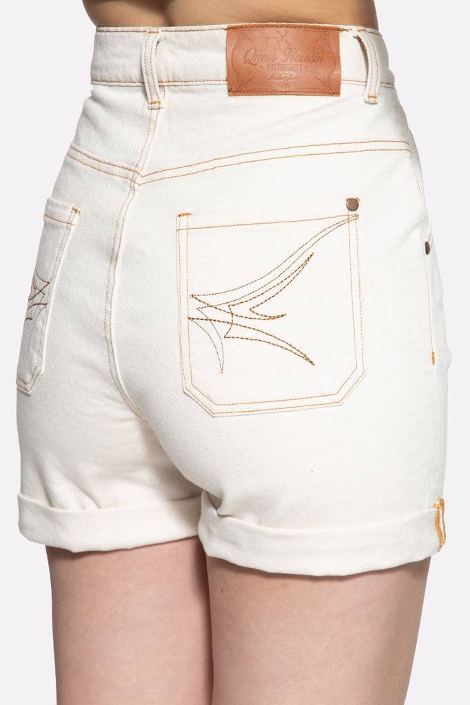 Queen Kerosin Denim Shorts Sonderangebot