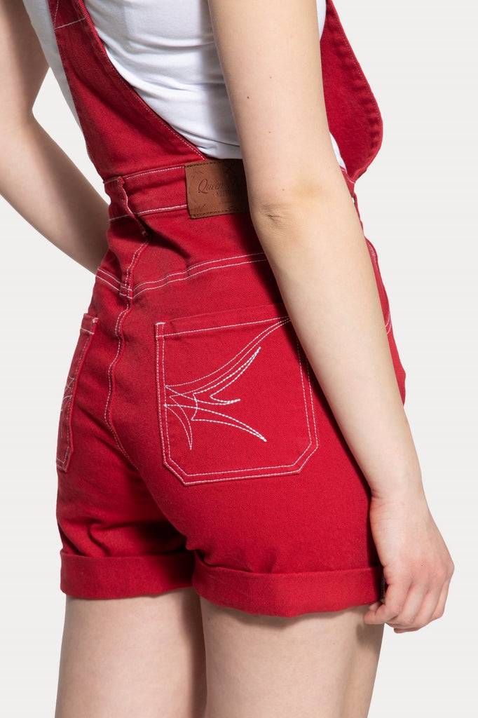 Queen Kerosin Denim Latz-Shorts Rabatt