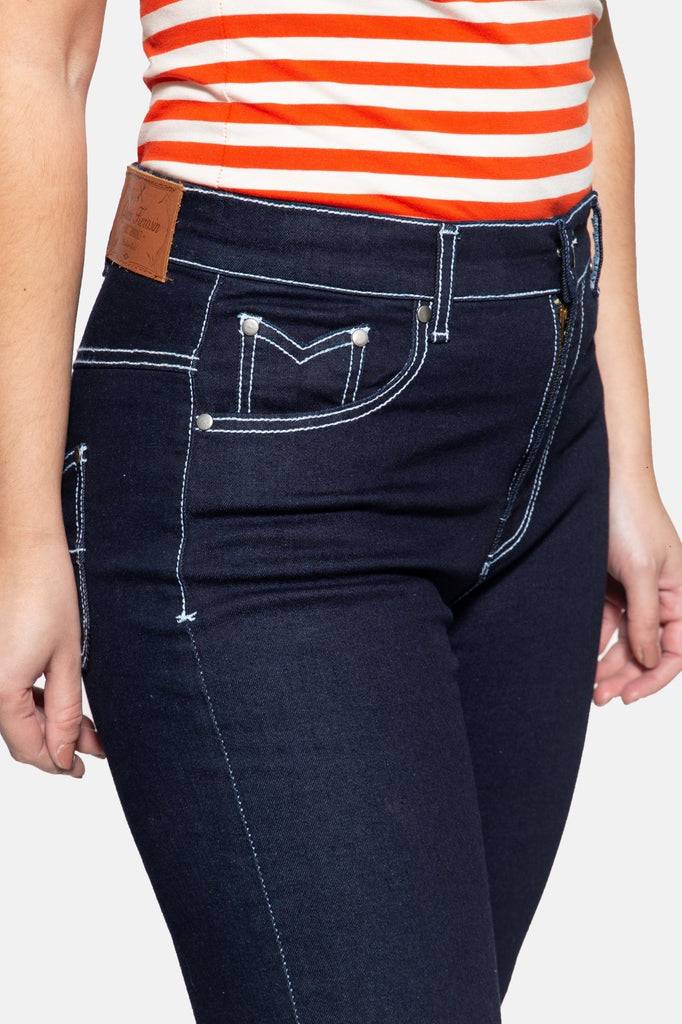 Queen Kerosin High Waist Slim Fit Jeans «Betty» Günstig kaufen