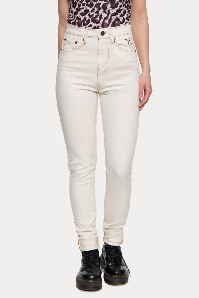 Queen Kerosin High Waist Slim Fit Jeans «Betty» Versandkostenfrei