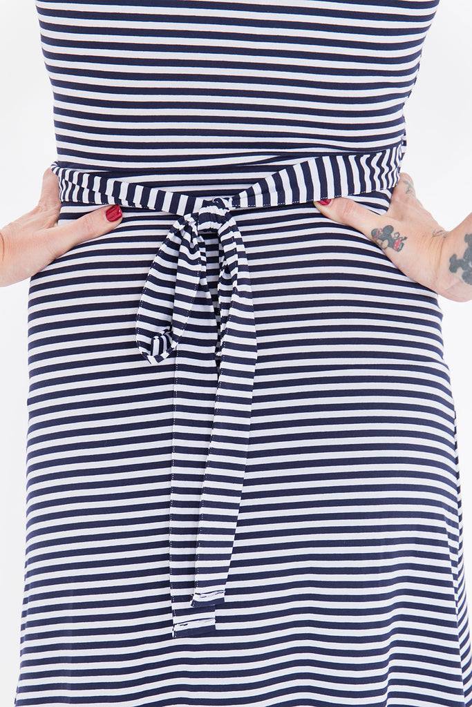 Queen Kerosin Sailor Dress mit süßer Schleife am Rücken «Mermaid» Vatertagsangebot