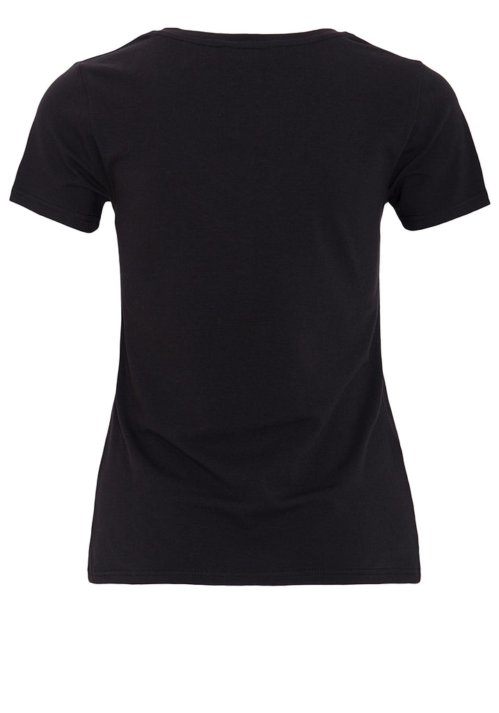 Queen Kerosin Kurzarm Shirt mit mehrfarbigem Retro-Print und Logo-Patch «Mans Ruin» Jubiläumsangebot