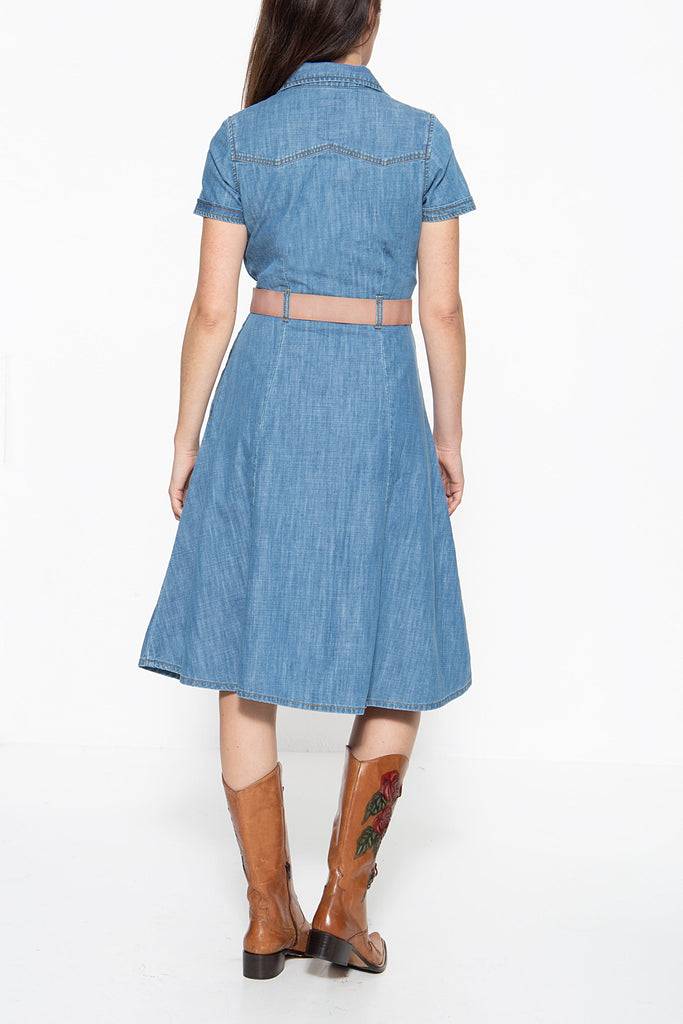 Queen Kerosin Denim Kleid im Westernlook Online Outlet