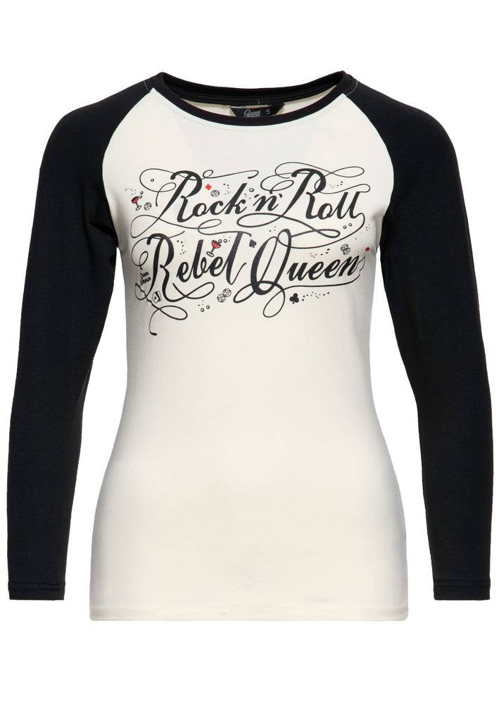 Queen Kerosin Langarmshirt «Rock'n' Roll Rebel Queen» Bestseller
