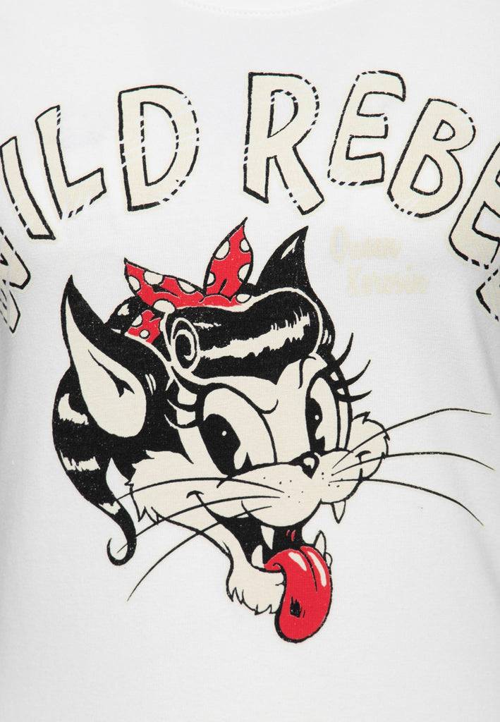 Queen Kerosin T-Shirt «Wild Rebel» Tiefpreis
