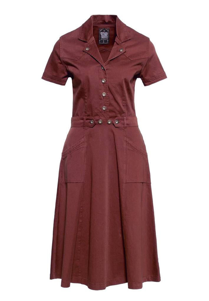 Queen Kerosin Workwear Swingkleid Super Sparpreis