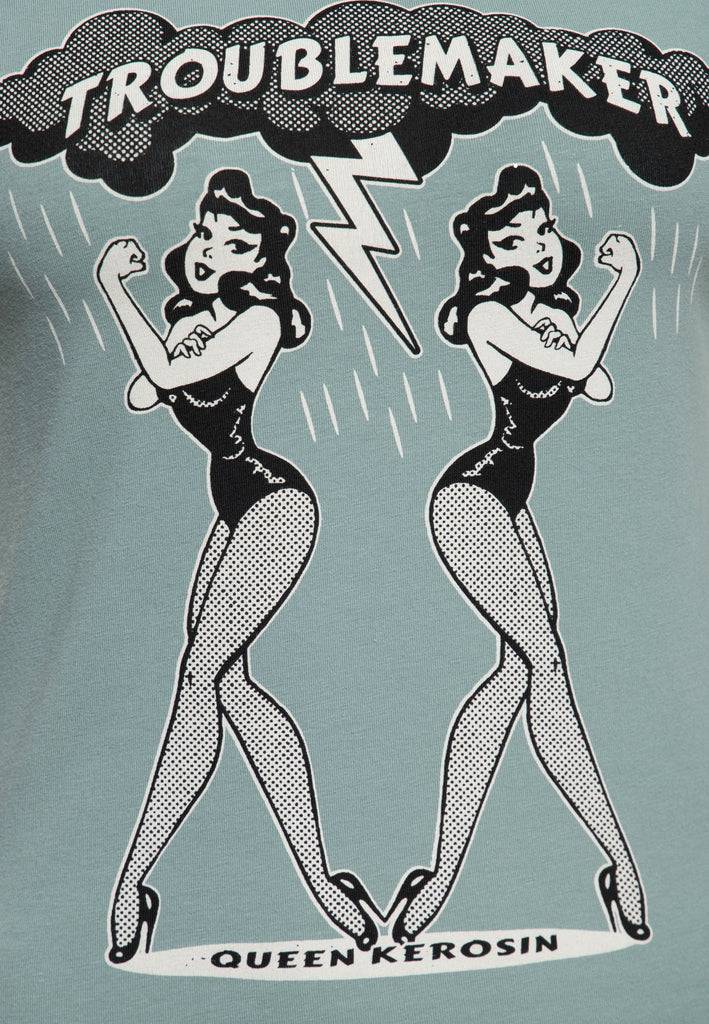 Queen Kerosin T-Shirt «Troublemaker» Begrenzte Freigabe