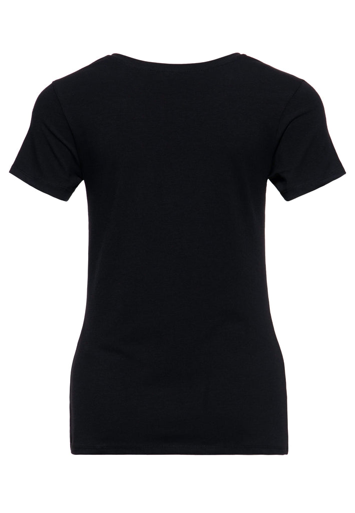 Queen Kerosin T-Shirt mit Retro-Print «We can do it» Neueste Stile