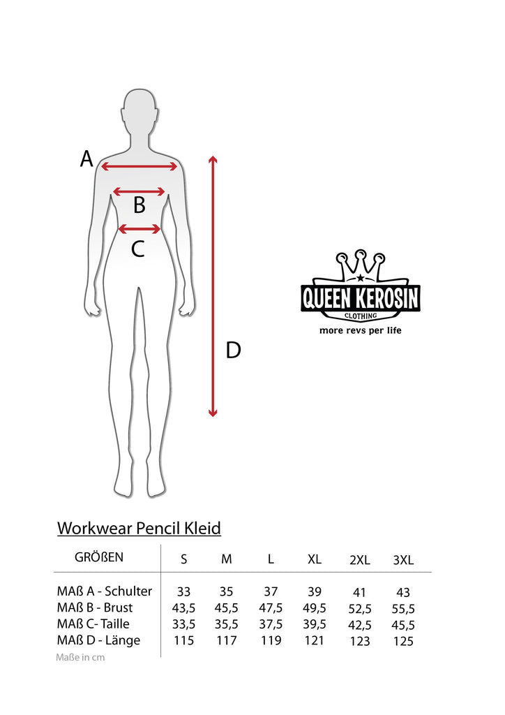 Queen Kerosin Jeanskleid «Motor Queen Service» Letzter Tag
