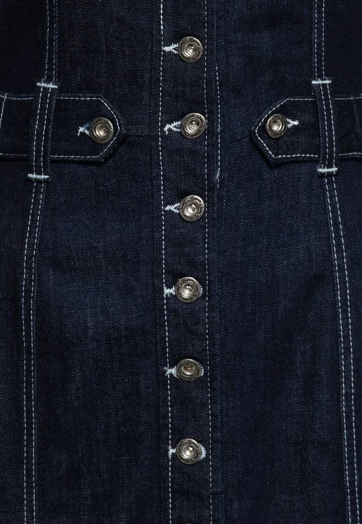 Queen Kerosin Denim Bleistiftkleid Vierteljährliche Förderung