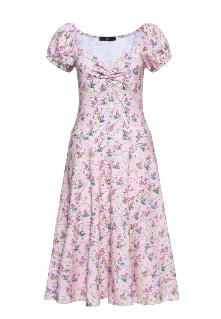 Queen Kerosin Allover-Print Swingkleid «Poodle» Discount Store für neue Produkte
