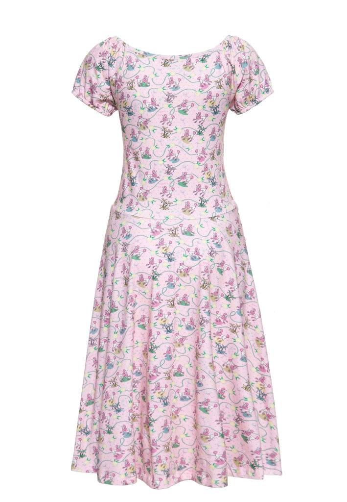 Queen Kerosin Allover-Print Swingkleid «Poodle» Discount Store für neue Produkte
