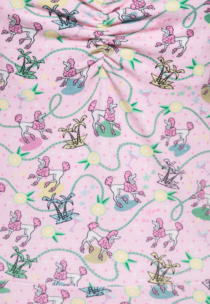 Queen Kerosin Allover-Print Swingkleid «Poodle» Discount Store für neue Produkte