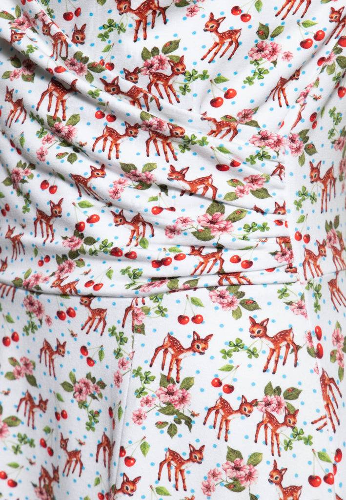 Queen Kerosin Swing Kleid in Wickel-Optik Nur noch ein Tag übrig