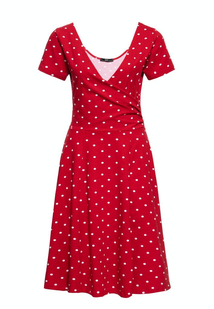 Queen Kerosin Swing Kleid in Wickel-Optik