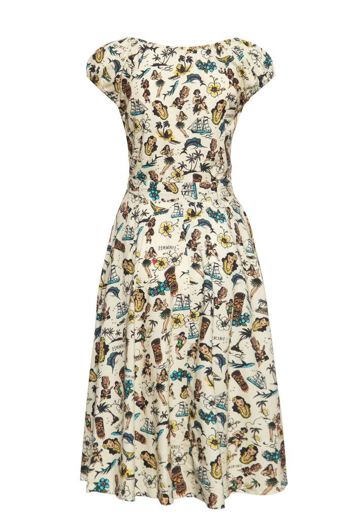 Queen Kerosin Swing Kleid «Hawaii» Im Verkauf