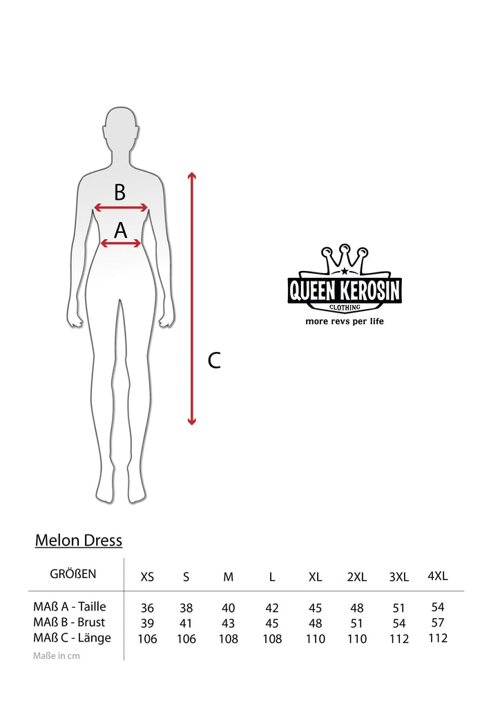 Queen Kerosin Swing Kleid «organic cotton» zollfrei