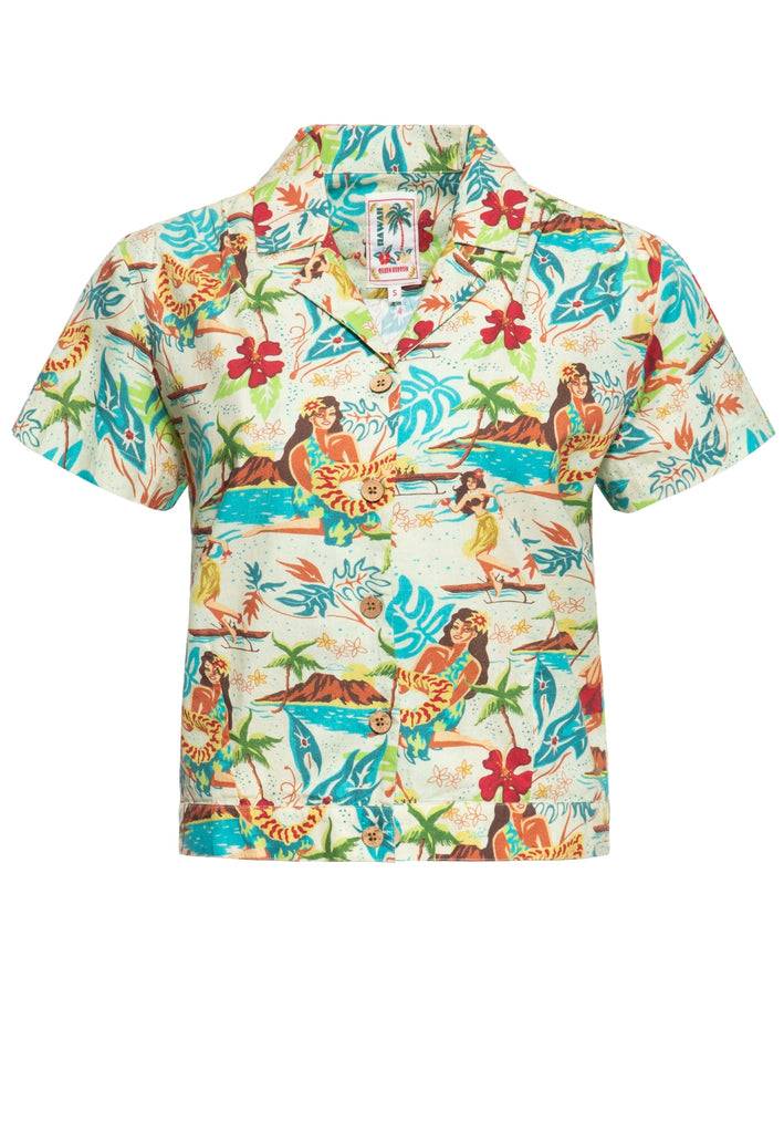 Queen Kerosin Kurzarm Bluse «organic cotton»