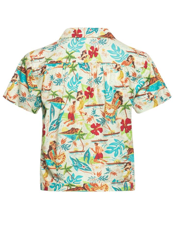 Queen Kerosin Kurzarm Bluse «organic cotton» Rabatte dieses Monats