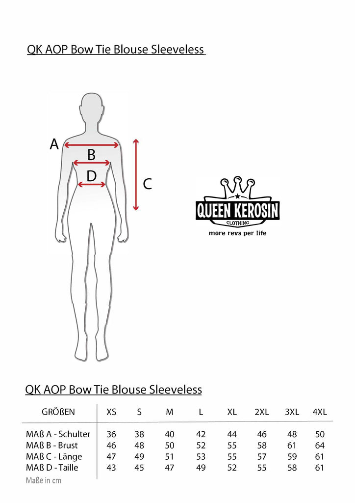 Queen Kerosin Ärmellose Bluse «organic cotton» 2025