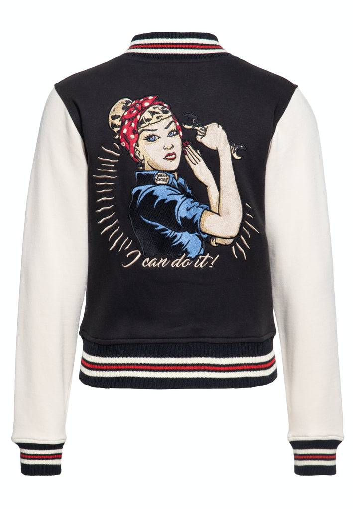 Queen Kerosin College Sweatjacke «I Can Do It»