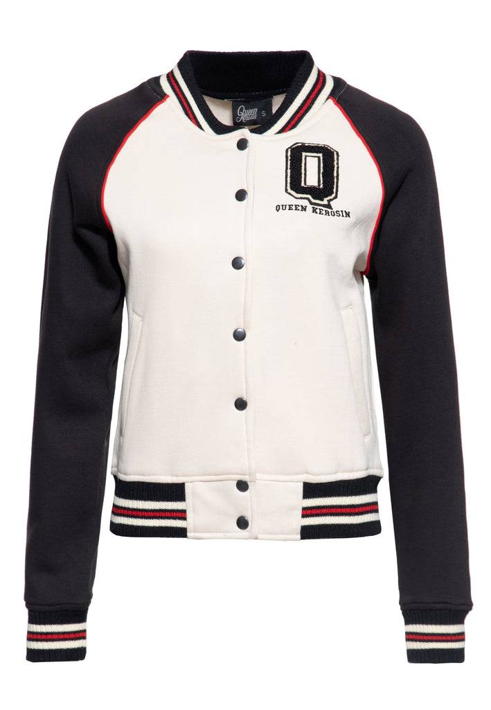 Queen Kerosin College Sweatjacke «Q» im Angebot