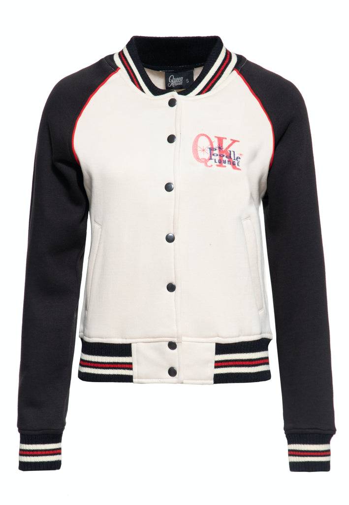 Queen Kerosin College Sweatjacke «Poodle Lounge» Schlussverkauf