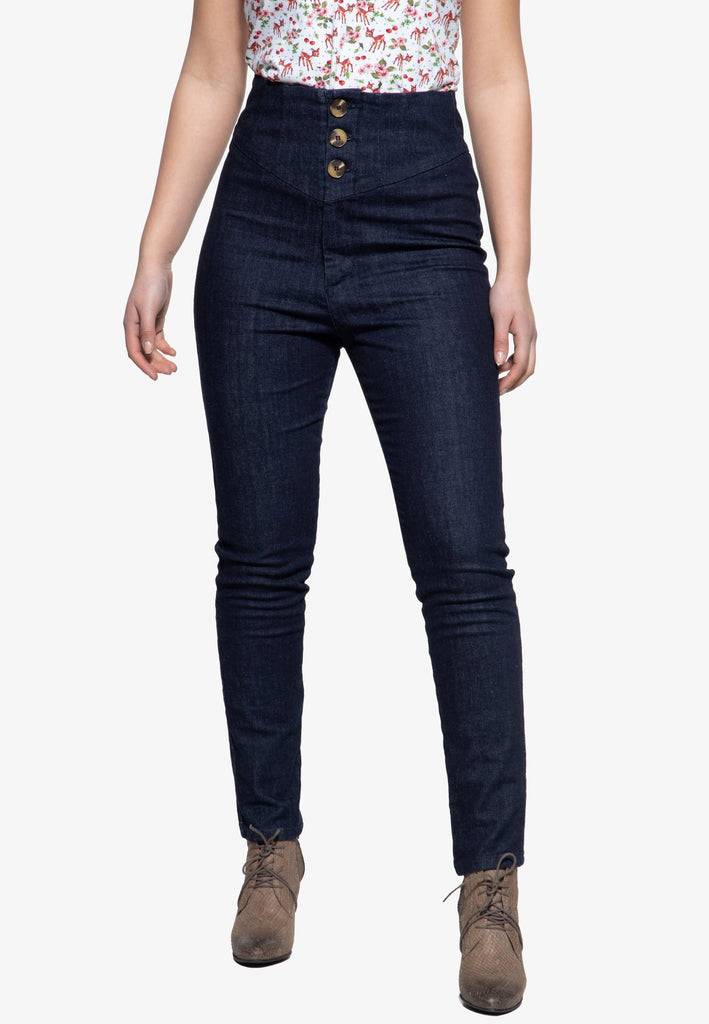 Queen Kerosin High Waist Jeanshose Kostenloser Versand