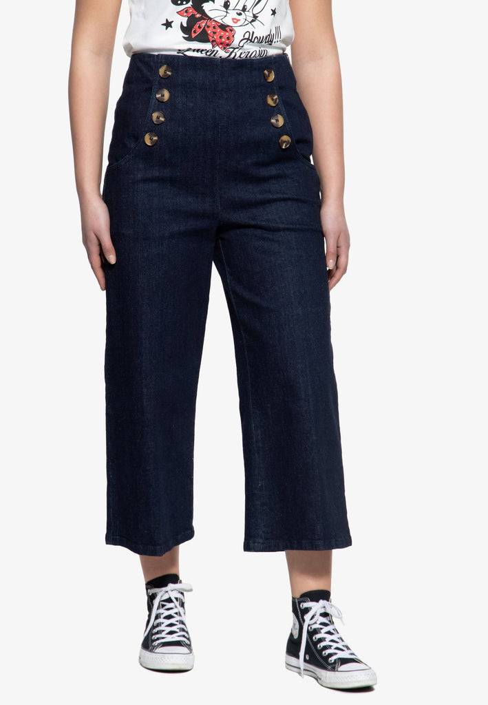 Queen Kerosin Capri Jeans Fabrik Onlineshop