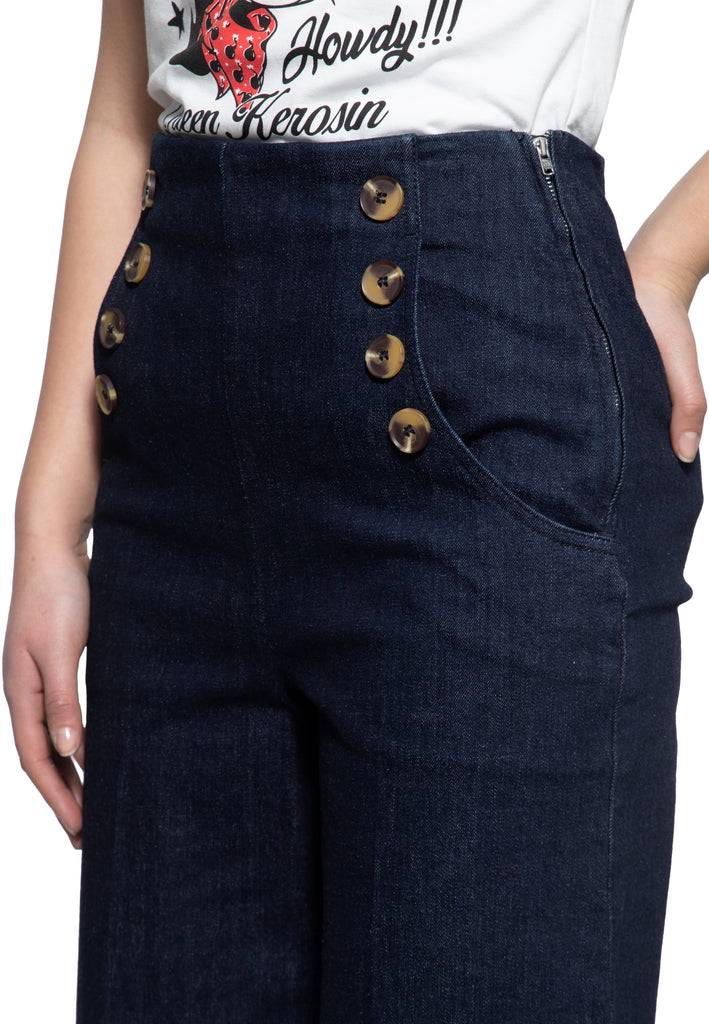 Queen Kerosin Capri Jeans Fabrik Onlineshop