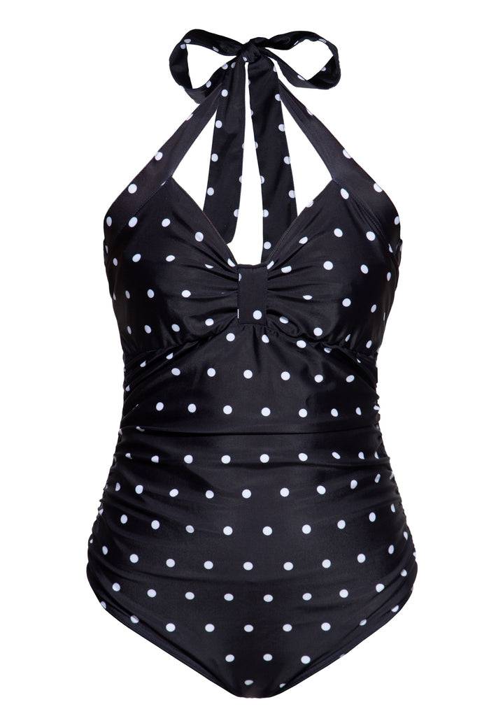 Queen Kerosin Swimsuit «Dotted» Versandkostenfrei