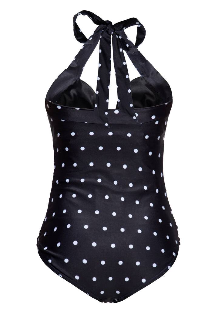 Queen Kerosin Swimsuit «Dotted» Versandkostenfrei