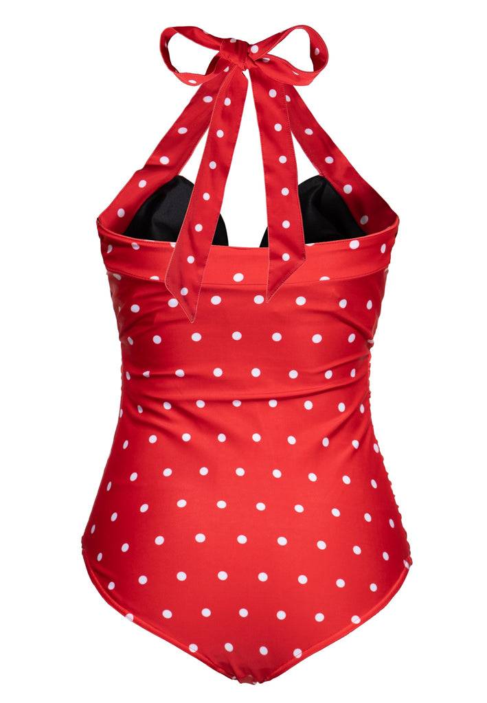 Queen Kerosin Swimsuit «Dotted» Großer Ausverkauf