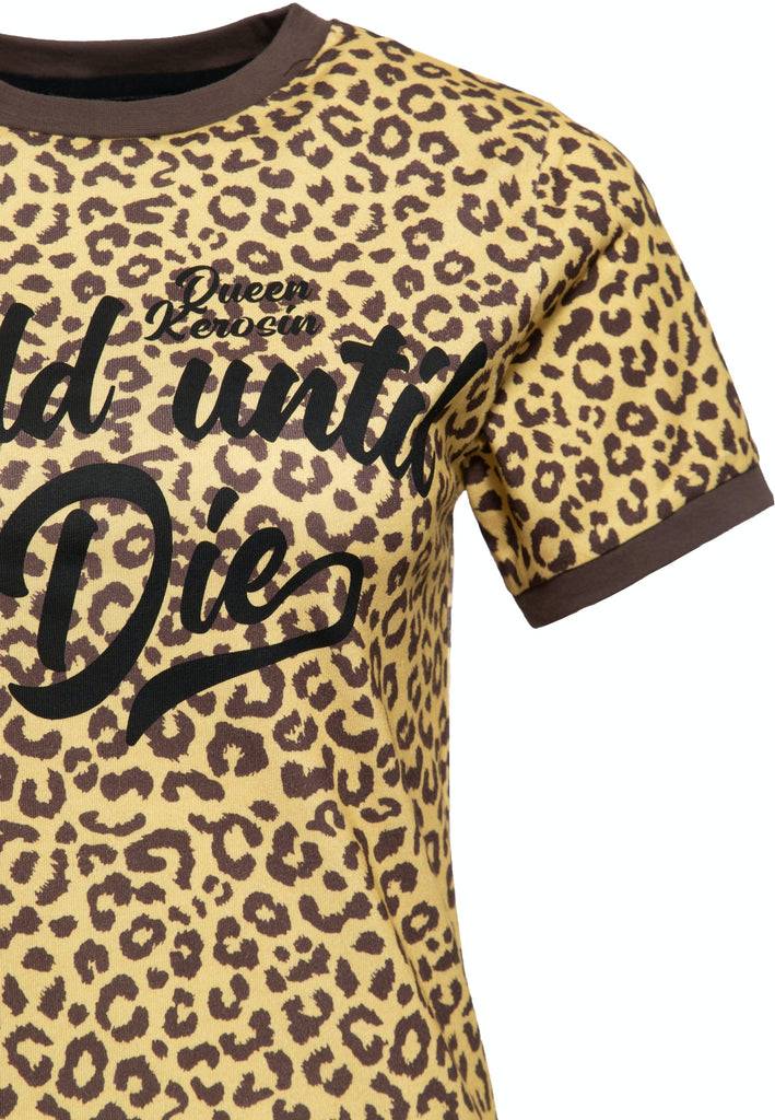 Queen Kerosin T-Shirt «Wild until I Die» Begrenztes Angebot