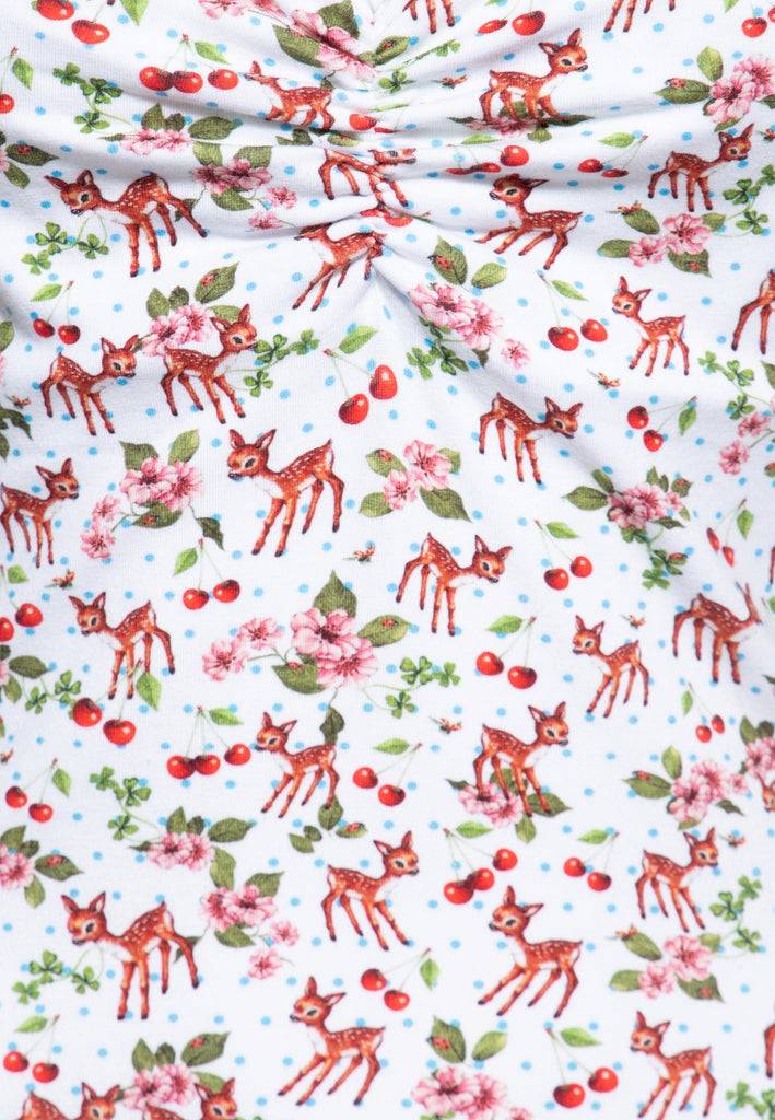 Queen Kerosin T-Shirt «Deer» Weihnachtsangebot