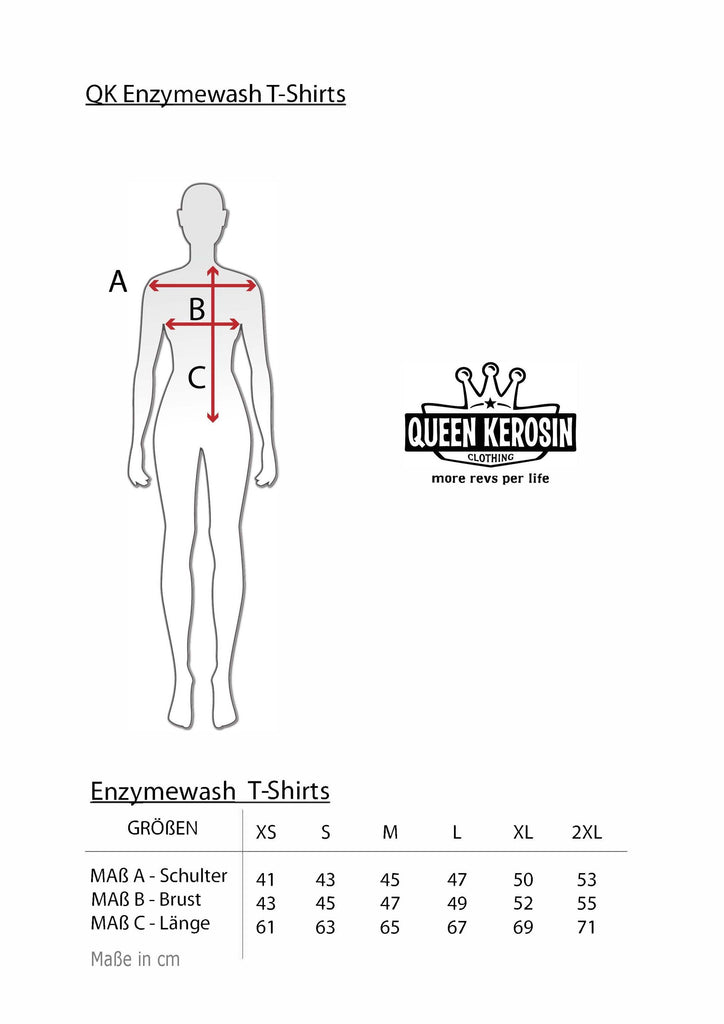 Queen Kerosin T-Shirt Enzyme Wash «Trust No One» Heißer Verkauf